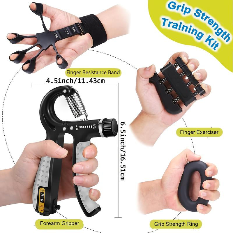 Ultimate Hand Strengthening Kit: Grip Trainer & Finger Exerciser for Enhanced Performance