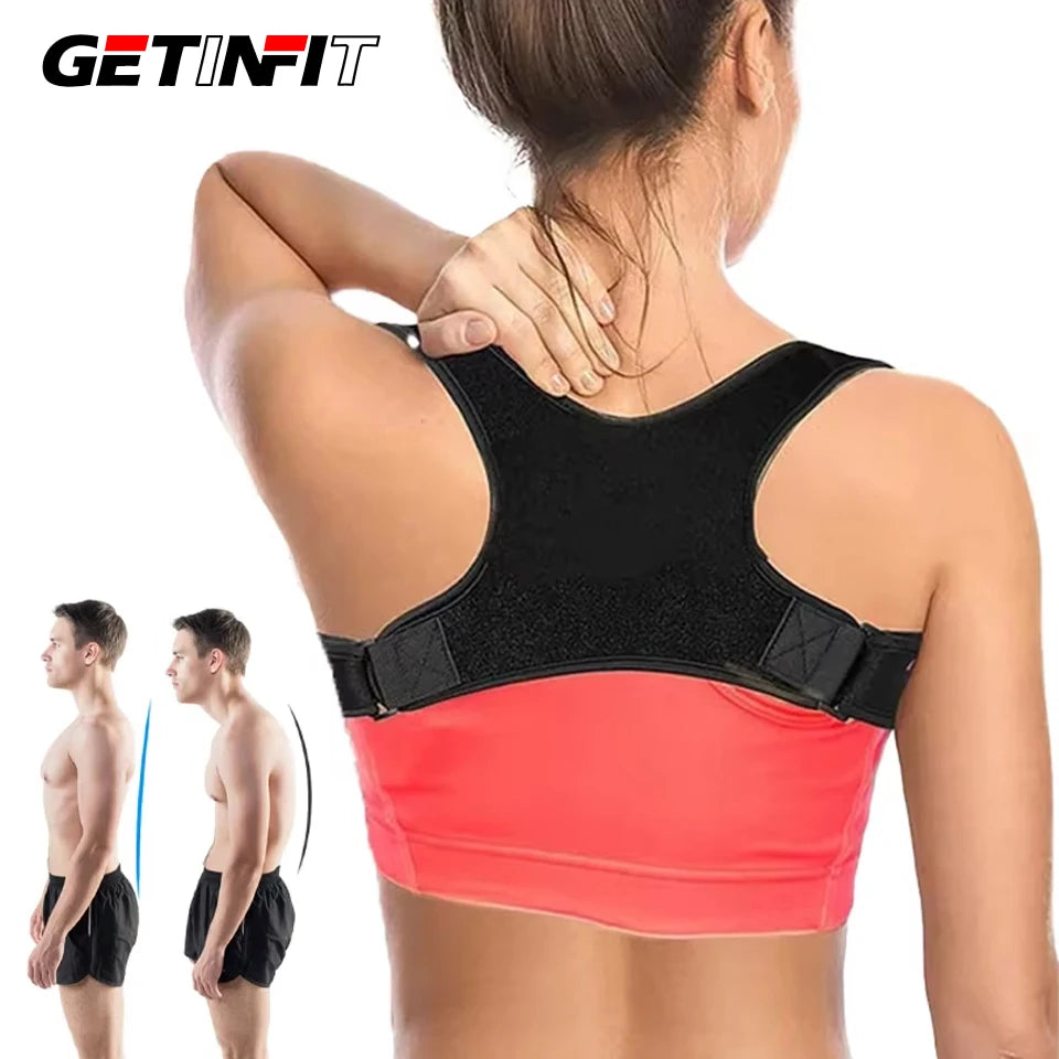 Adjustable Posture Corrector for Back Pain Relief - Shoulder & Spine Support Band