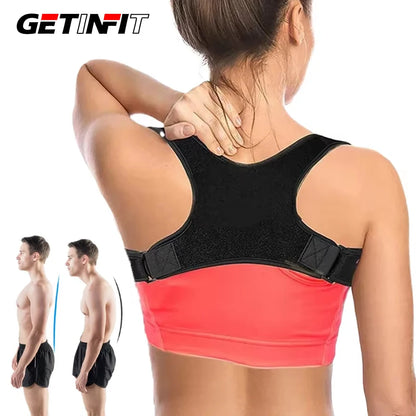Adjustable Posture Corrector for Back Pain Relief - Shoulder & Spine Support Band