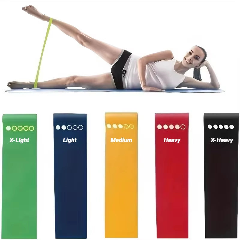Ultimate 7-Piece TPE Resistance Bands Set for Strength Training, Yoga, and Pilates - Portable Rubber Loop Expander for Home Gym Workouts
