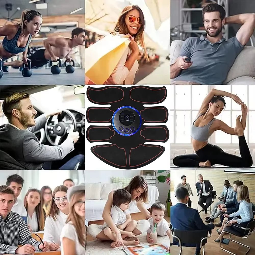 Transform Your Core with the ABS Stimulator Muscle Toner - EMS Fitness Device for Effective Weight Loss and Abdominal Training