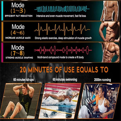 Transform Your Core with the ABS Stimulator Muscle Toner - EMS Fitness Device for Effective Weight Loss and Abdominal Training