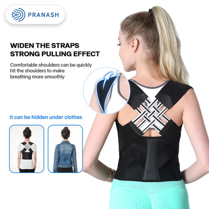 Adjustable Back Posture Corrector Belt for Men and Women - Prevent Slouching and Relieve Pain