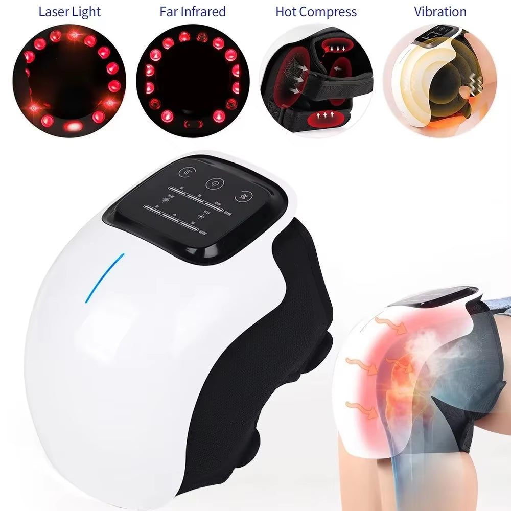 Experience Ultimate Comfort with Our Cordless Knee Massager - LED Screen, Infrared Heat & Vibration for Effective Pain Relief!