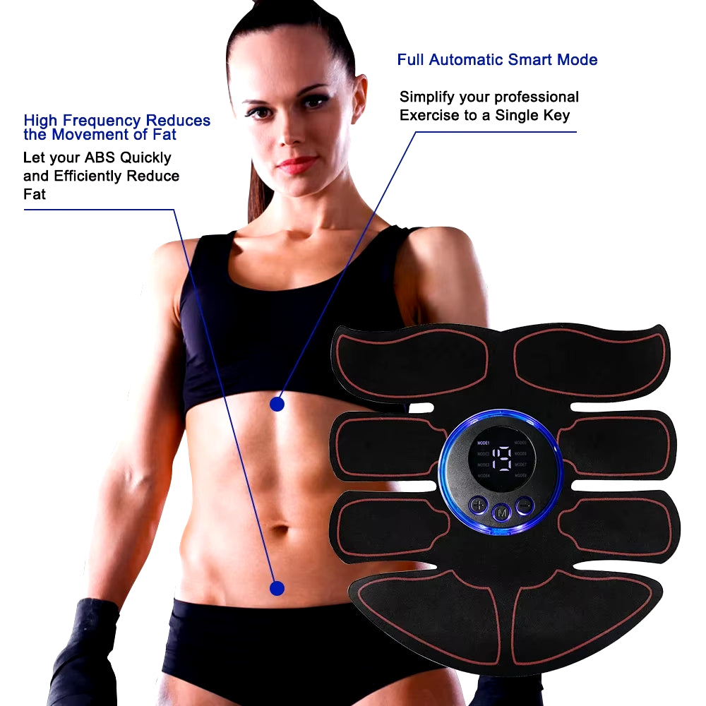 Transform Your Core with the ABS Stimulator Muscle Toner - EMS Fitness Device for Effective Weight Loss and Abdominal Training