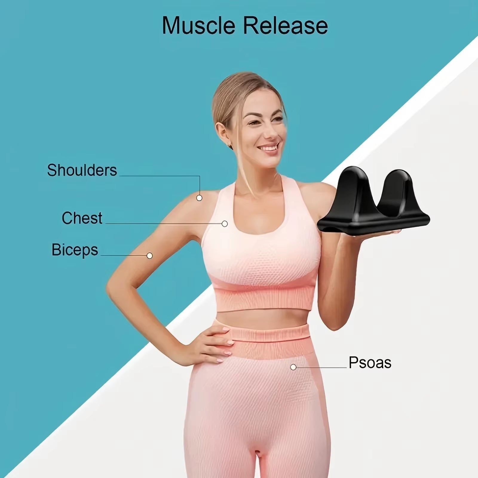 Ultimate Deep Tissue Waist Muscle Relaxer Massager - Perfect for Hip, Back, and Psoas Training & Body Stretching with Ergonomic Design