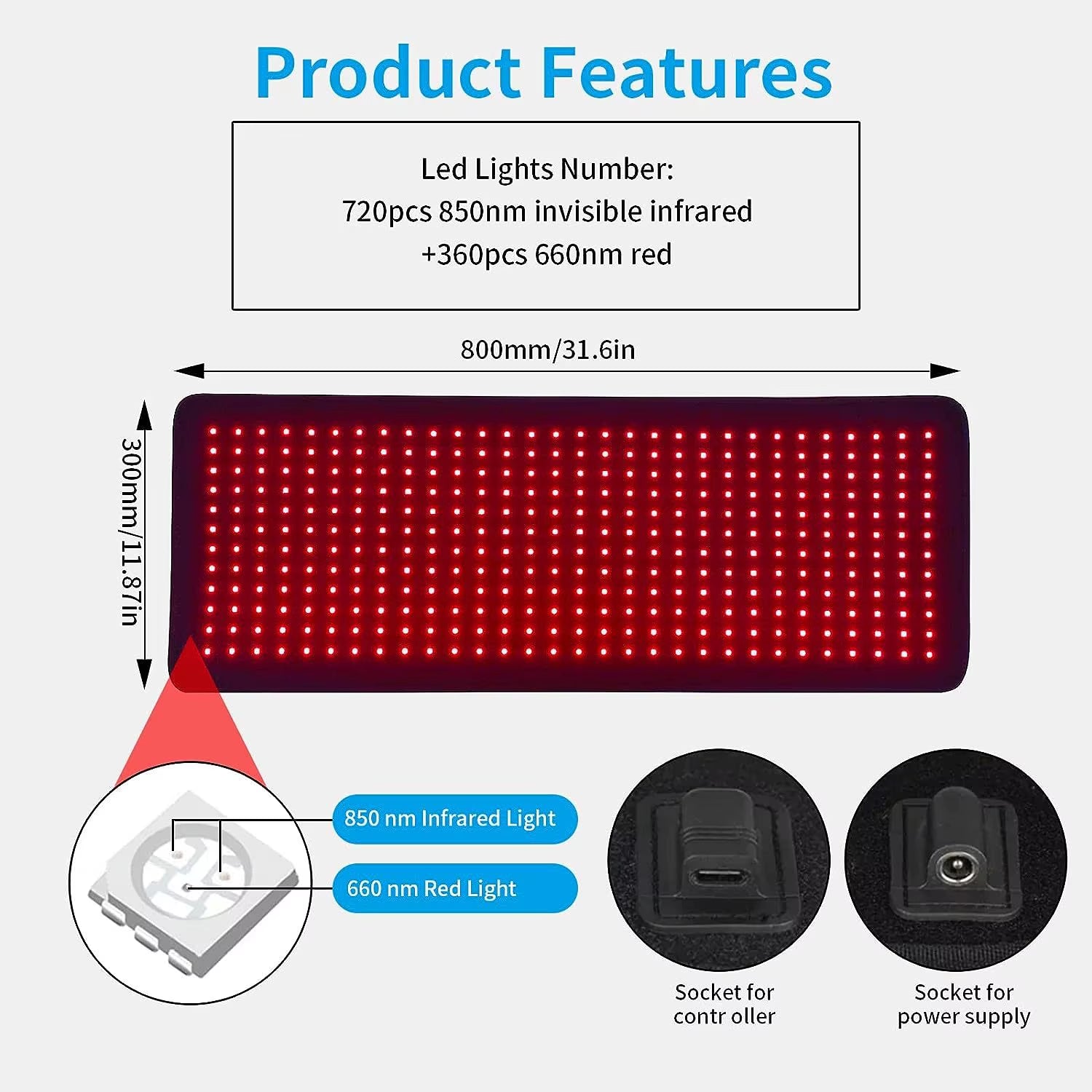 Revitalize Your Well-Being with the LED Red Light Infrared Treatment Pad for Menstrual Discomfort and Back Pain Relief