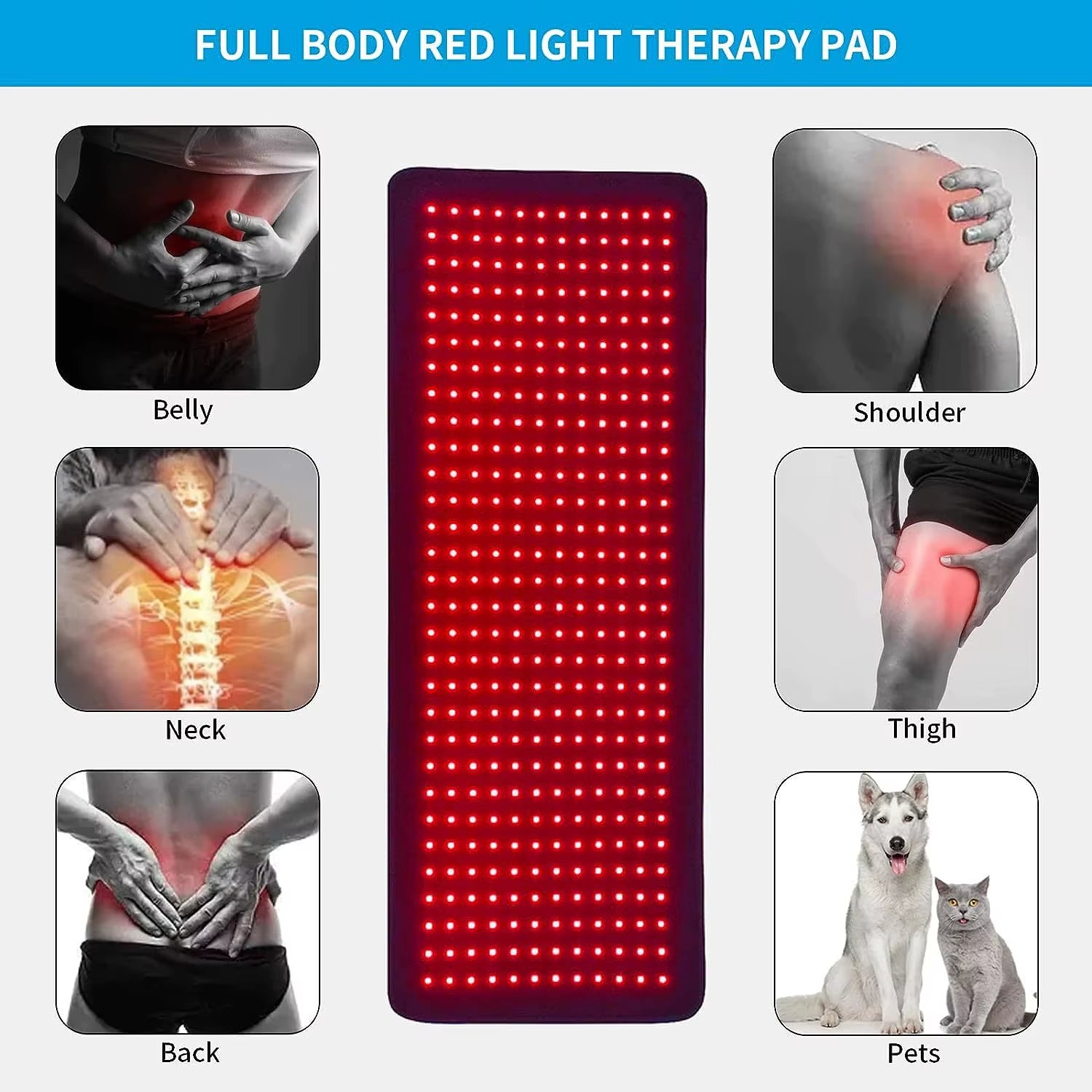 Revitalize Your Well-Being with the LED Red Light Infrared Treatment Pad for Menstrual Discomfort and Back Pain Relief