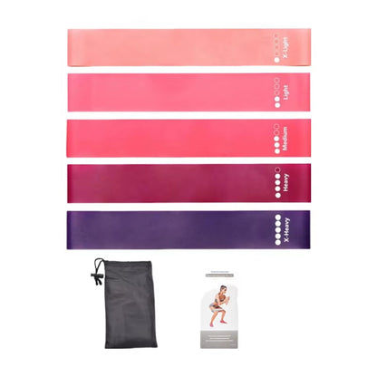 Ultimate 7-Piece TPE Resistance Bands Set for Strength Training, Yoga, and Pilates - Portable Rubber Loop Expander for Home Gym Workouts