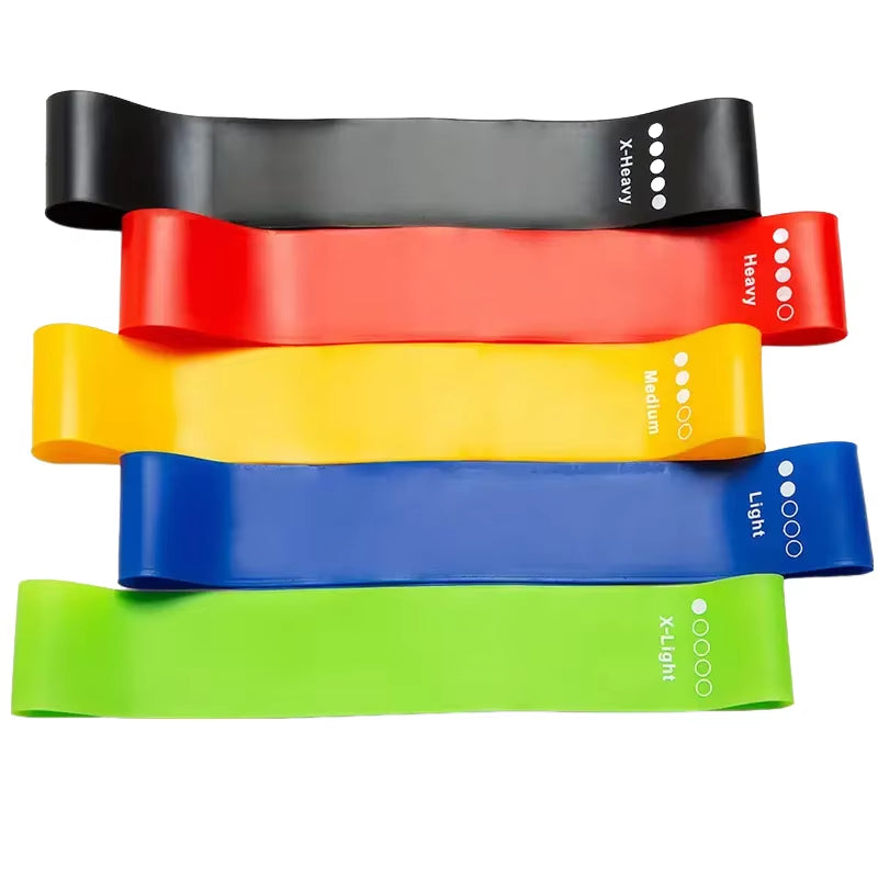 Ultimate 7-Piece TPE Resistance Bands Set for Strength Training, Yoga, and Pilates - Portable Rubber Loop Expander for Home Gym Workouts